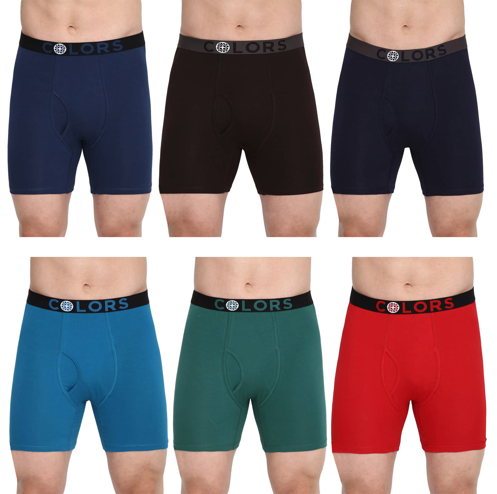 COLORS by Rupa Frontline Multicolor Cotton Men's Briefs ( Pack of 6 ) COLORS by Rupa Frontline Multicolor Cotton Men's Briefs ( Pack of 6 )