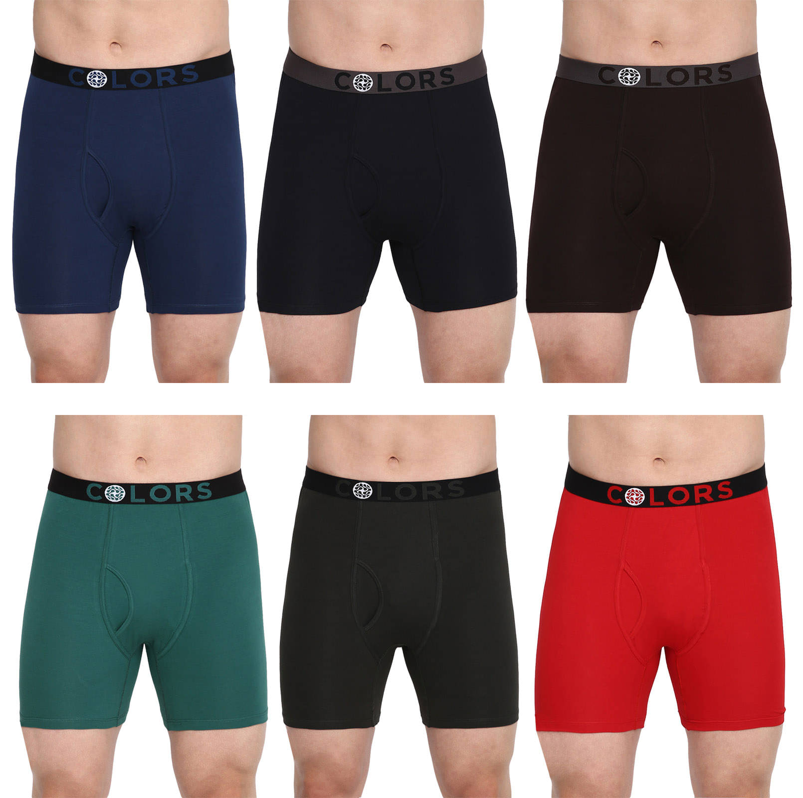     			COLORS by Rupa Frontline Multicolor Cotton Men's Briefs ( Pack of 6 )