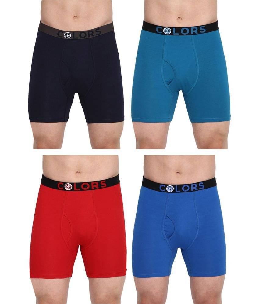 COLORS by Rupa Frontline Multicolor Cotton Men's Briefs ( Pack of 4 ) COLORS by Rupa Frontline Multicolor Cotton Men's Briefs ( Pack of 4 )