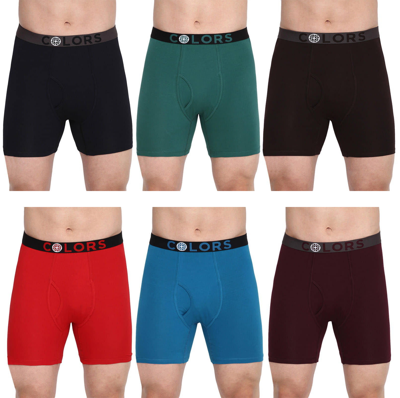     			COLORS by Rupa Frontline Multicolor Cotton Men's Briefs ( Pack of 6 )