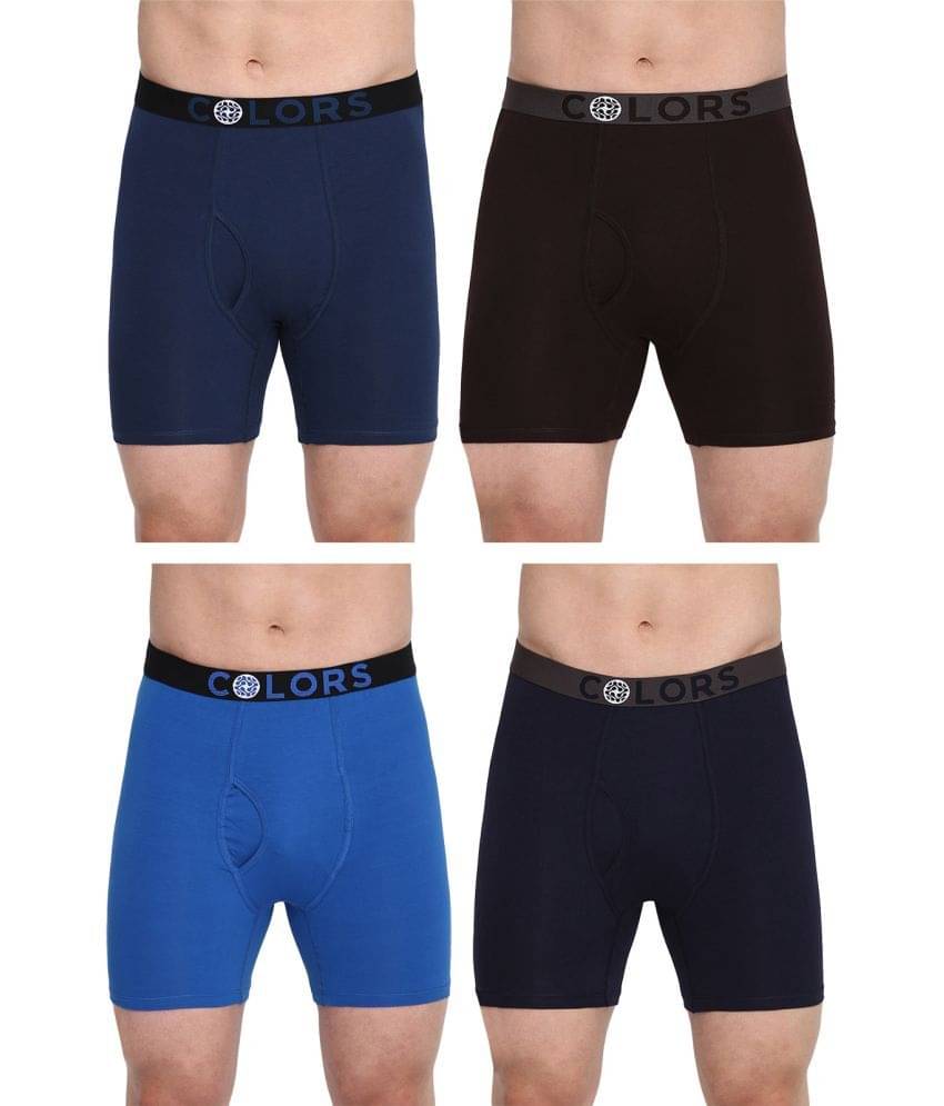 COLORS by Rupa Frontline Multicolor Cotton Men's Briefs ( Pack of 4 ) COLORS by Rupa Frontline Multicolor Cotton Men's Briefs ( Pack of 4 )