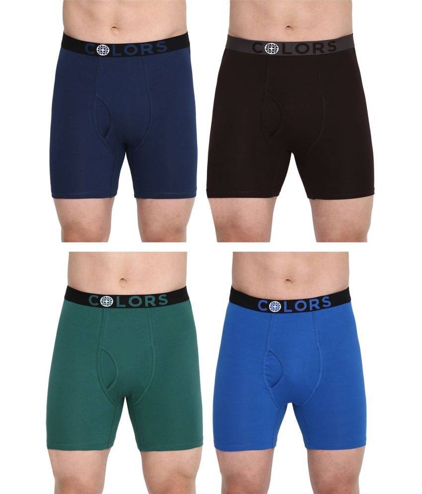 COLORS by Rupa Frontline Multicolor Cotton Men's Briefs ( Pack of 4 ) COLORS by Rupa Frontline Multicolor Cotton Men's Briefs ( Pack of 4 )