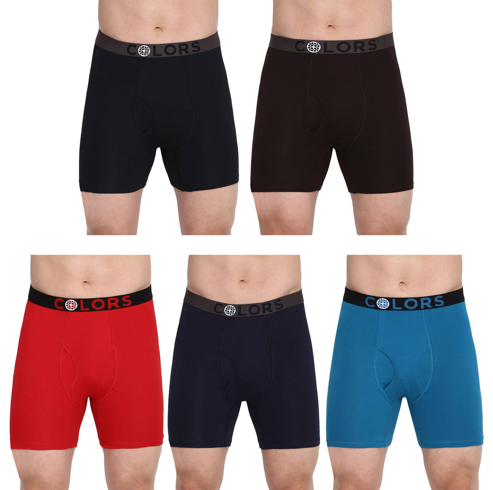     			COLORS by Rupa Frontline Multicolor Cotton Men's Briefs ( Pack of 5 )