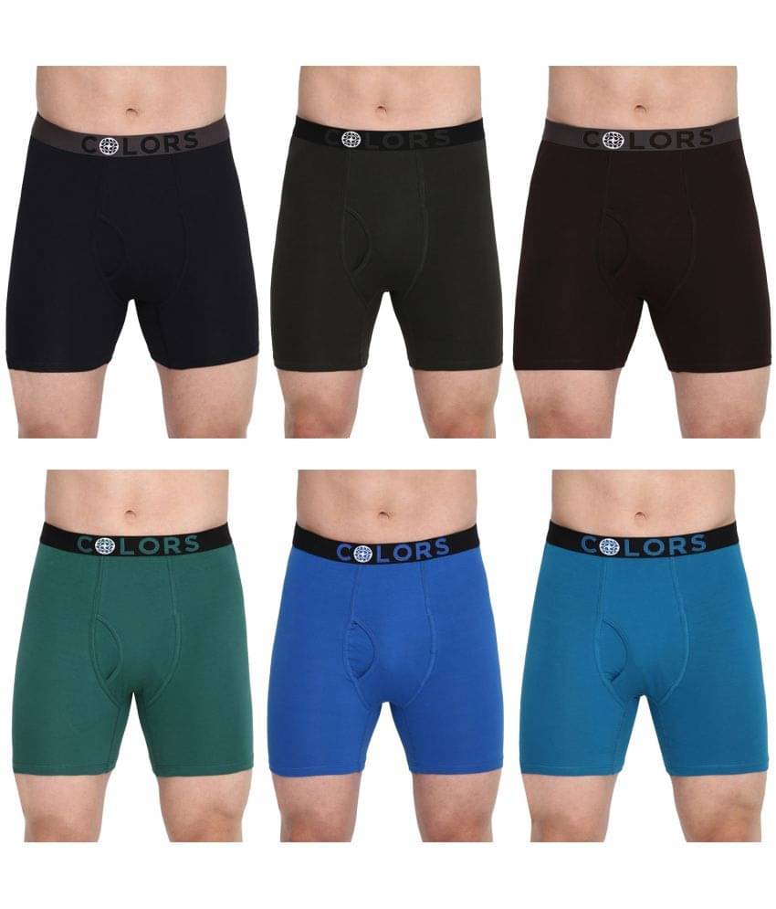 COLORS by Rupa Frontline Multicolor Cotton Men's Briefs ( Pack of 6 ) COLORS by Rupa Frontline Multicolor Cotton Men's Briefs ( Pack of 6 )
