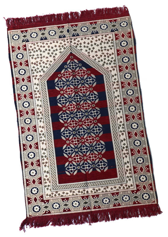 ADIRNY Maroon Single Regular Cotton Prayer Mat ( 110 X 70 cm )     			ADIRNY Maroon Single Regular Cotton Prayer Mat ( 110 X 70 cm )
