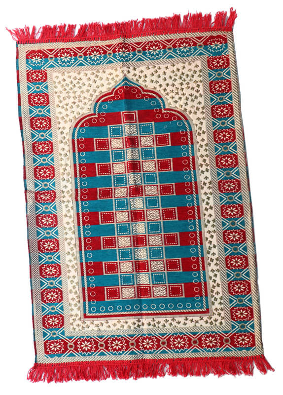     			ADIRNY Red Single Regular Cotton Prayer Mat ( 110 X 70 cm )