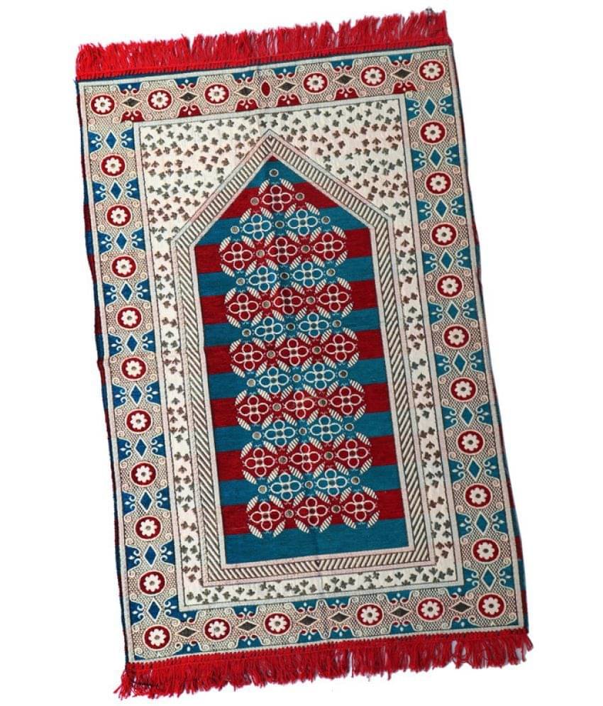     			ADIRNY Red Single Regular Cotton Prayer Mat ( 110 X 70 cm )