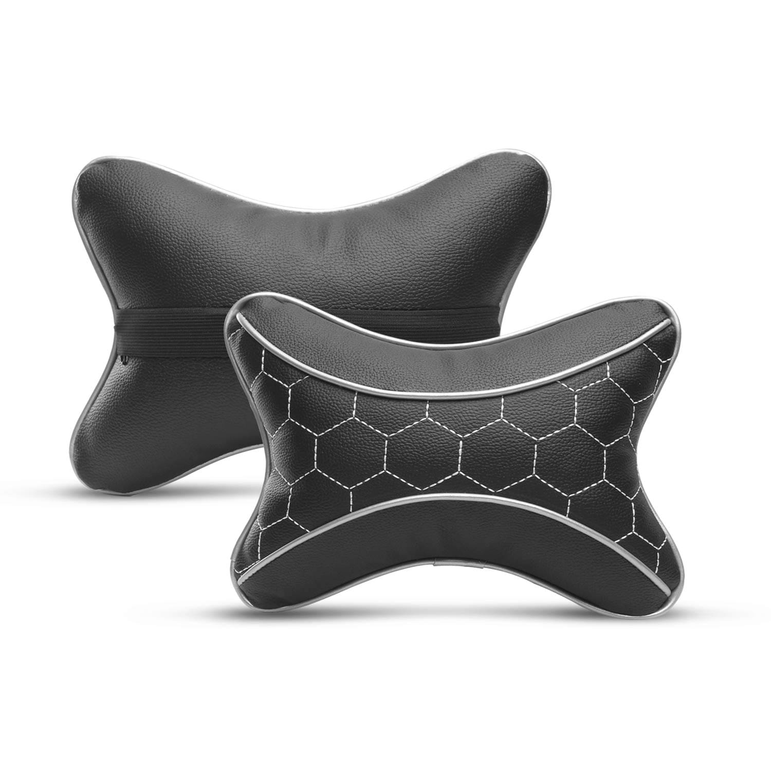 Auto Hub Neck Cushions Set of 2 Black Auto Hub Neck Cushions Set of 2 Black