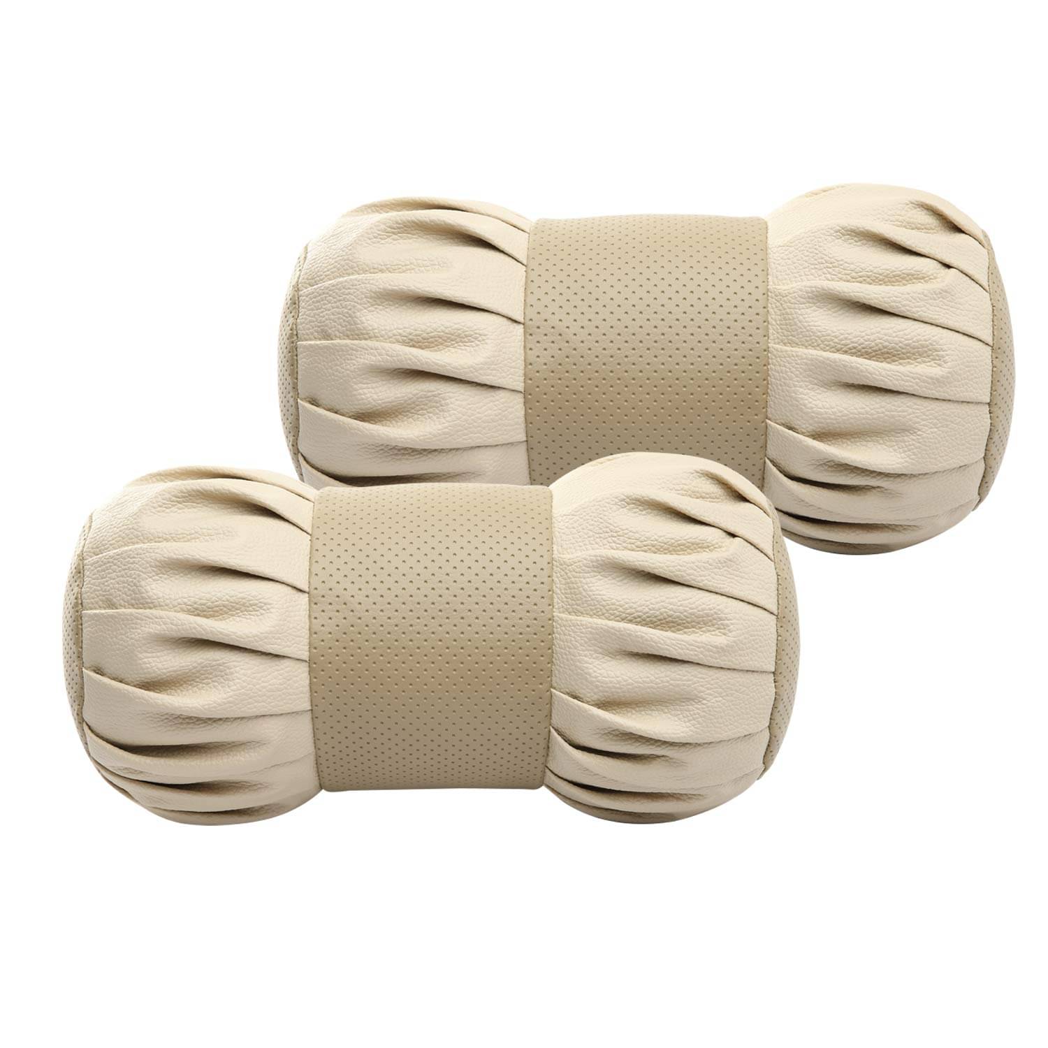 Auto Hub Neck Cushions Set of 2 Beige Auto Hub Neck Cushions Set of 2 Beige