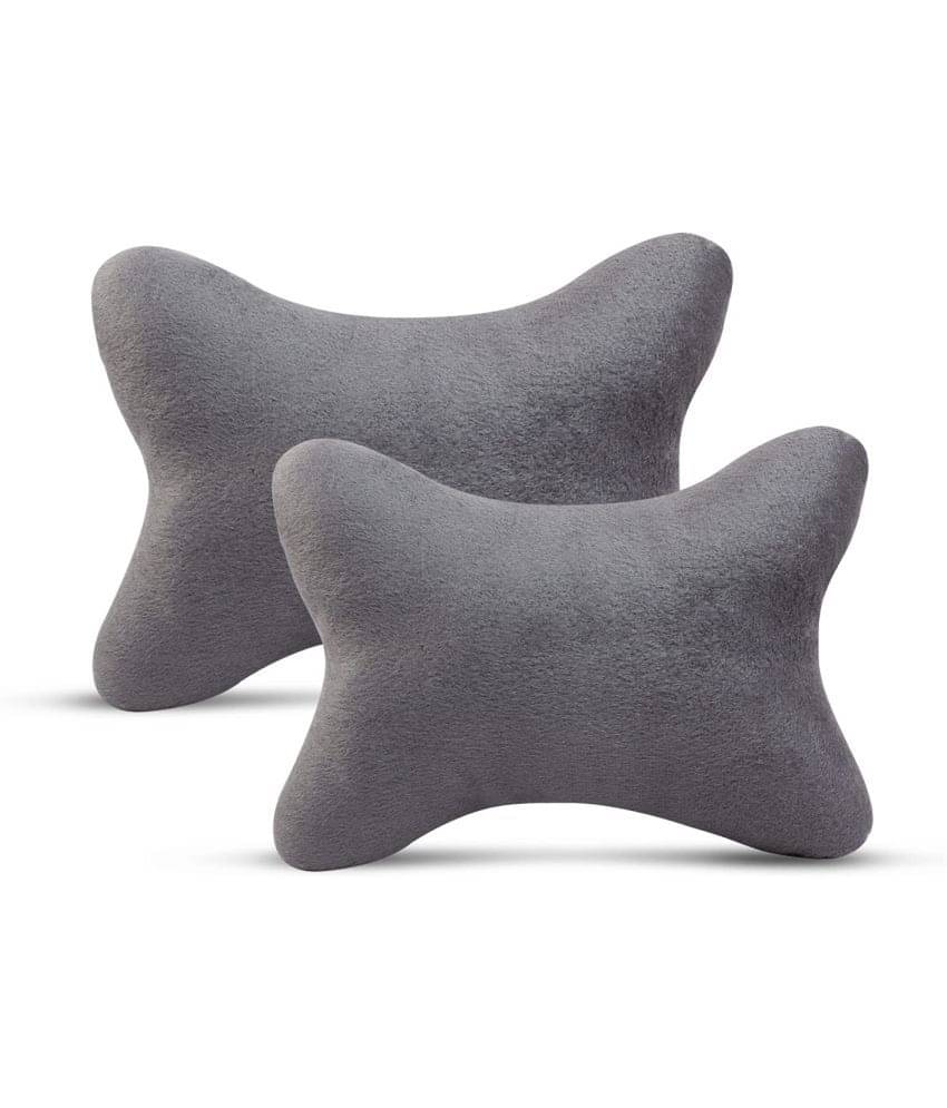 Auto Hub Neck Cushions Set of 2 Grey     			Auto Hub Neck Cushions Set of 2 Grey