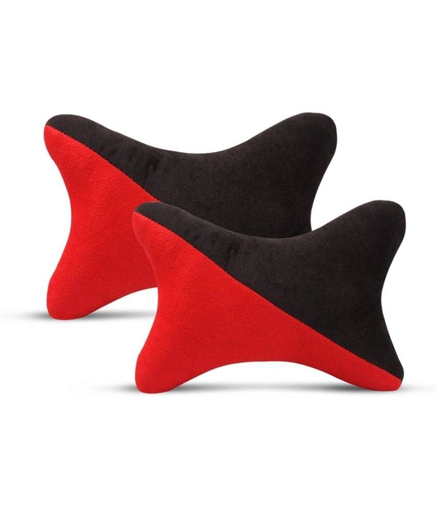     			Auto Hub Neck Cushions Set of 2 Black