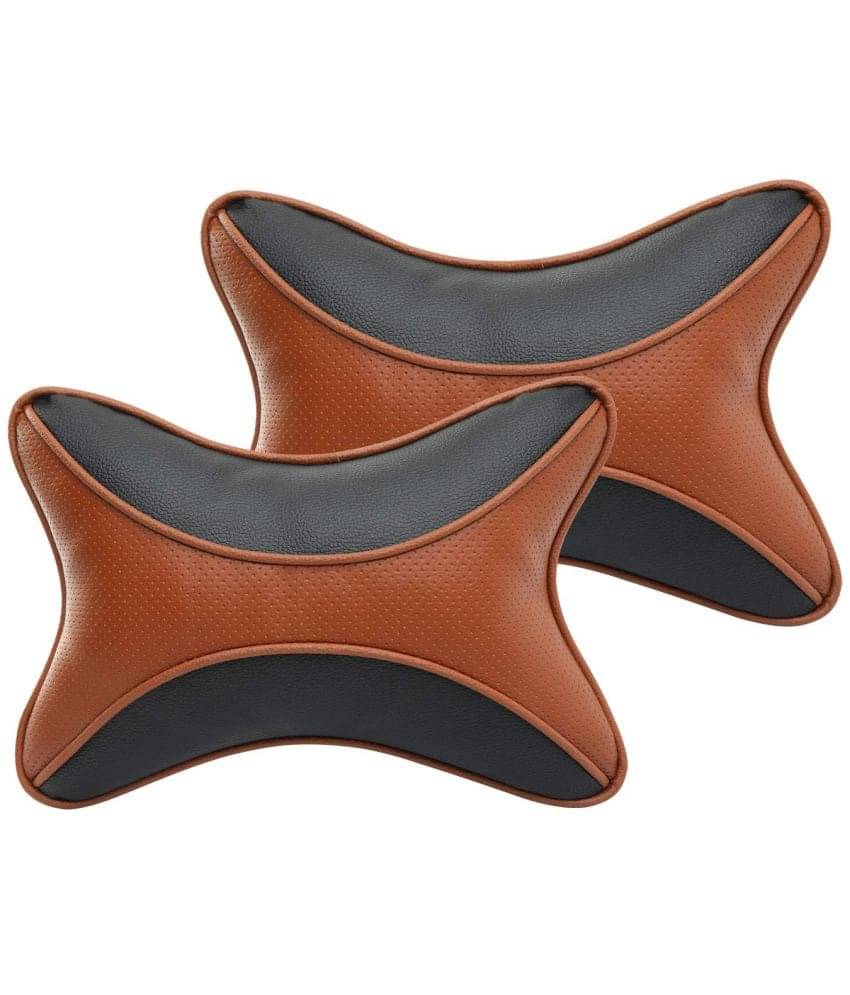 Auto Hub Neck Cushions Set of 2 Brown Auto Hub Neck Cushions Set of 2 Brown