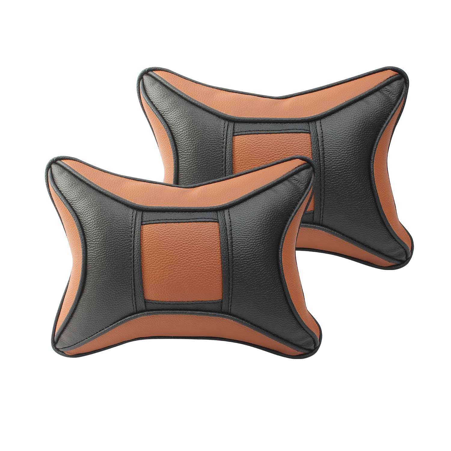 Auto Hub Neck Cushions Set of 2 Brown Auto Hub Neck Cushions Set of 2 Brown