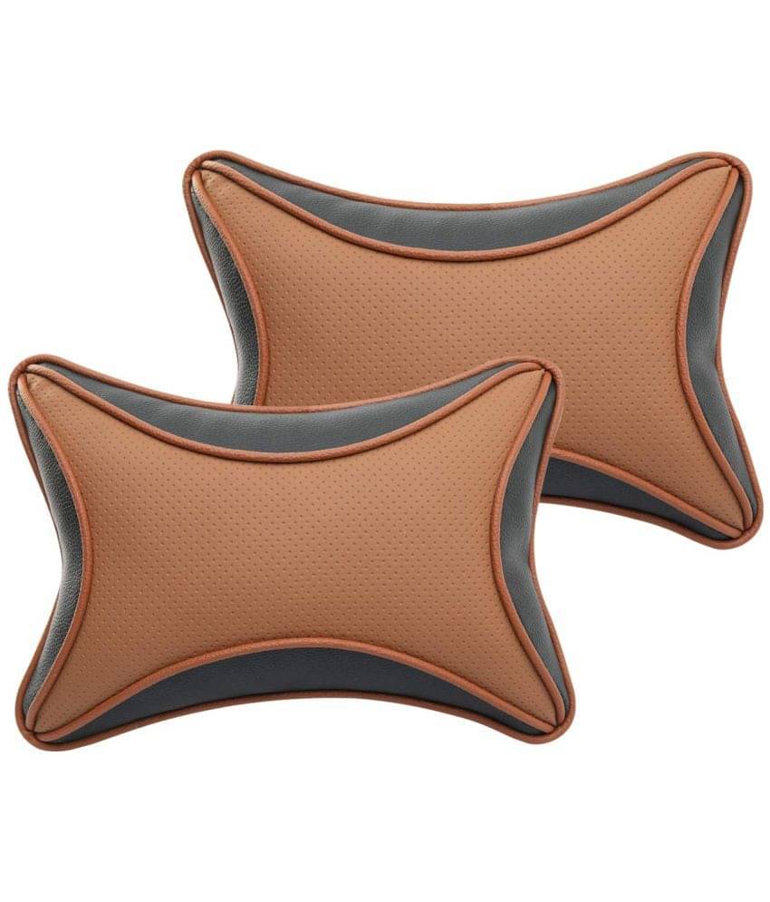 Auto Hub Neck Cushions Set of 2 Brown Auto Hub Neck Cushions Set of 2 Brown