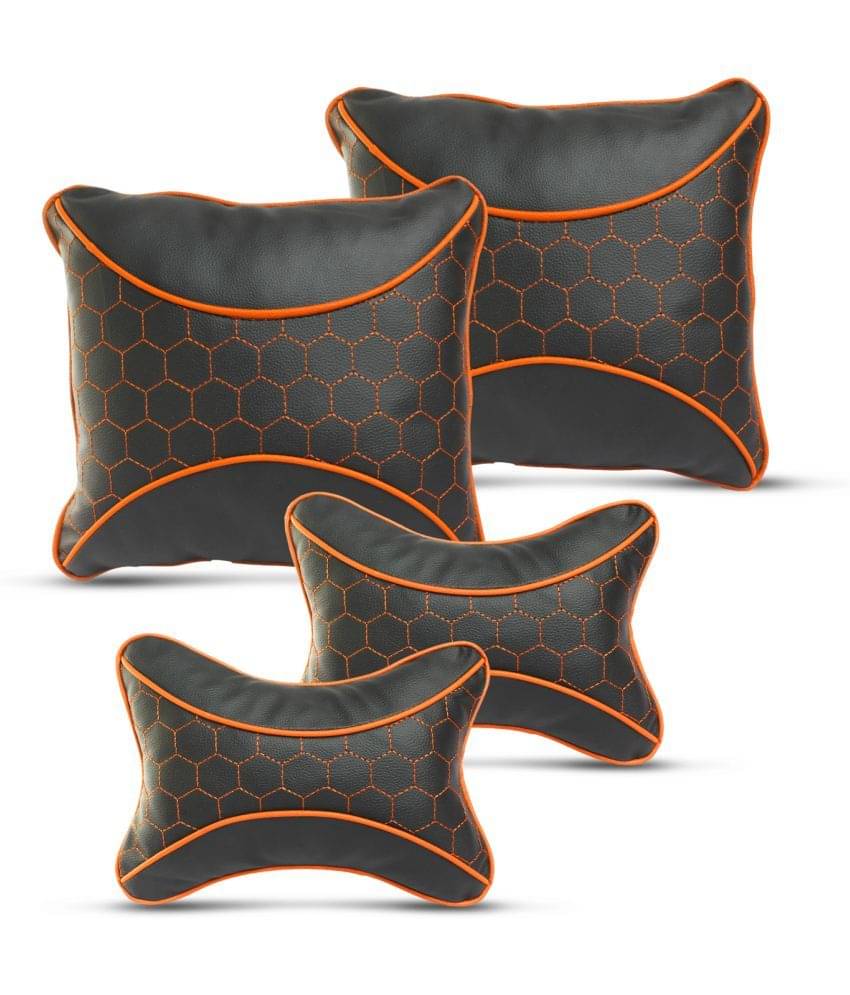 Auto Hub Neck Cushions Set of 4 Black Auto Hub Neck Cushions Set of 4 Black