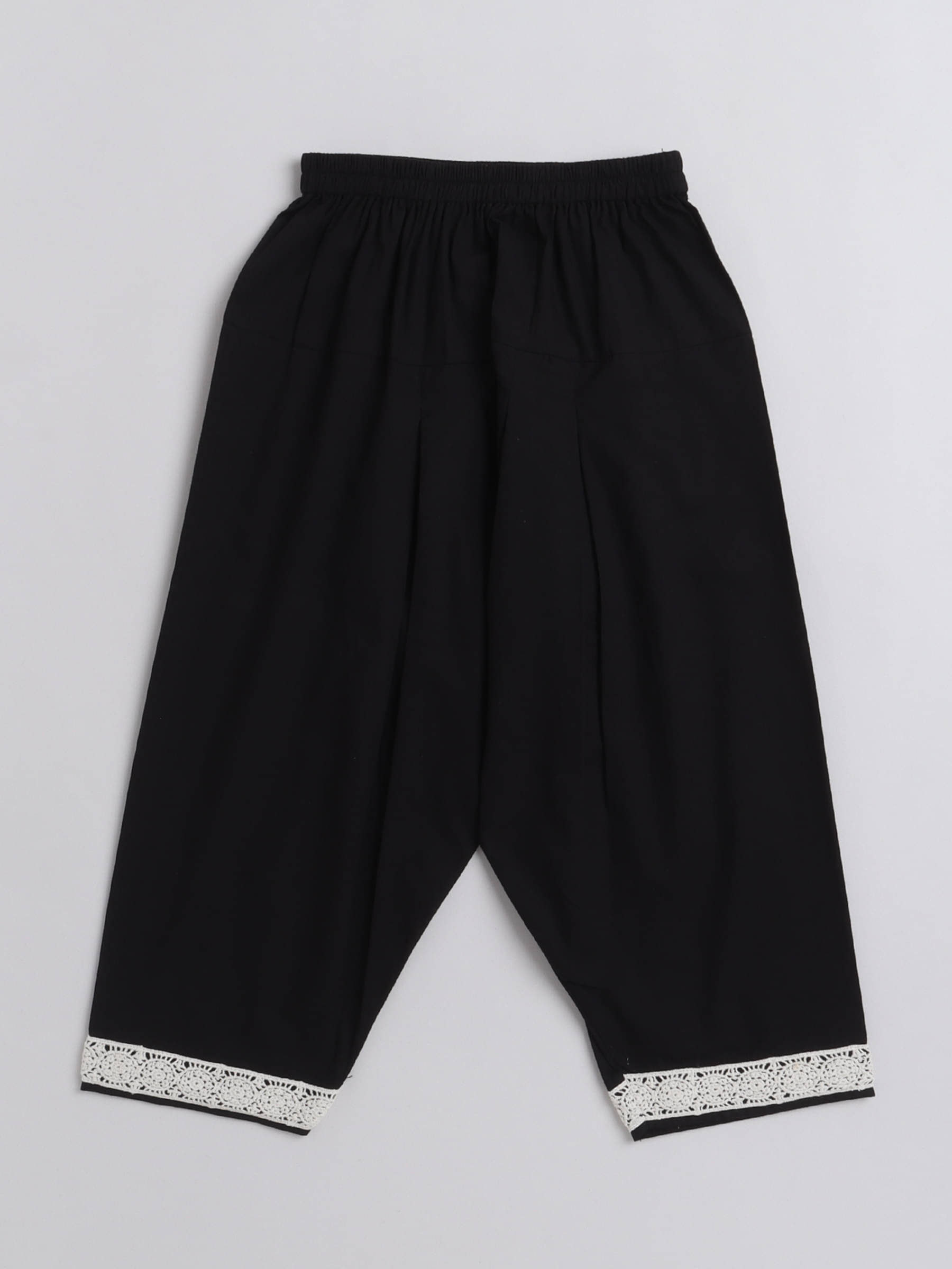     			Aww Hunnie Girls Cotton A-line Suit ( Pack of 1 , Black )