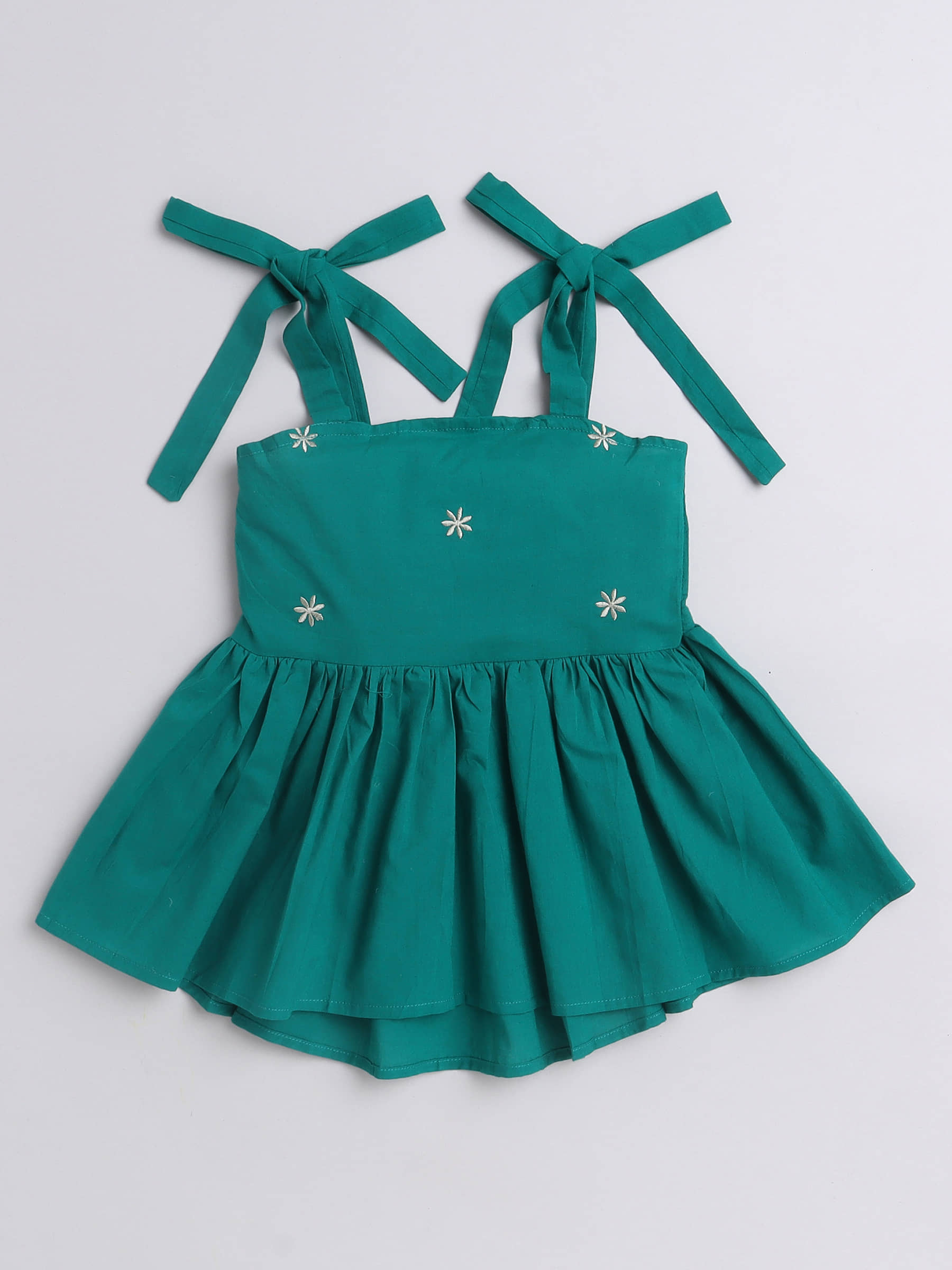 Aww Hunnie Pack of 1 Girls Cotton Top ( Green )