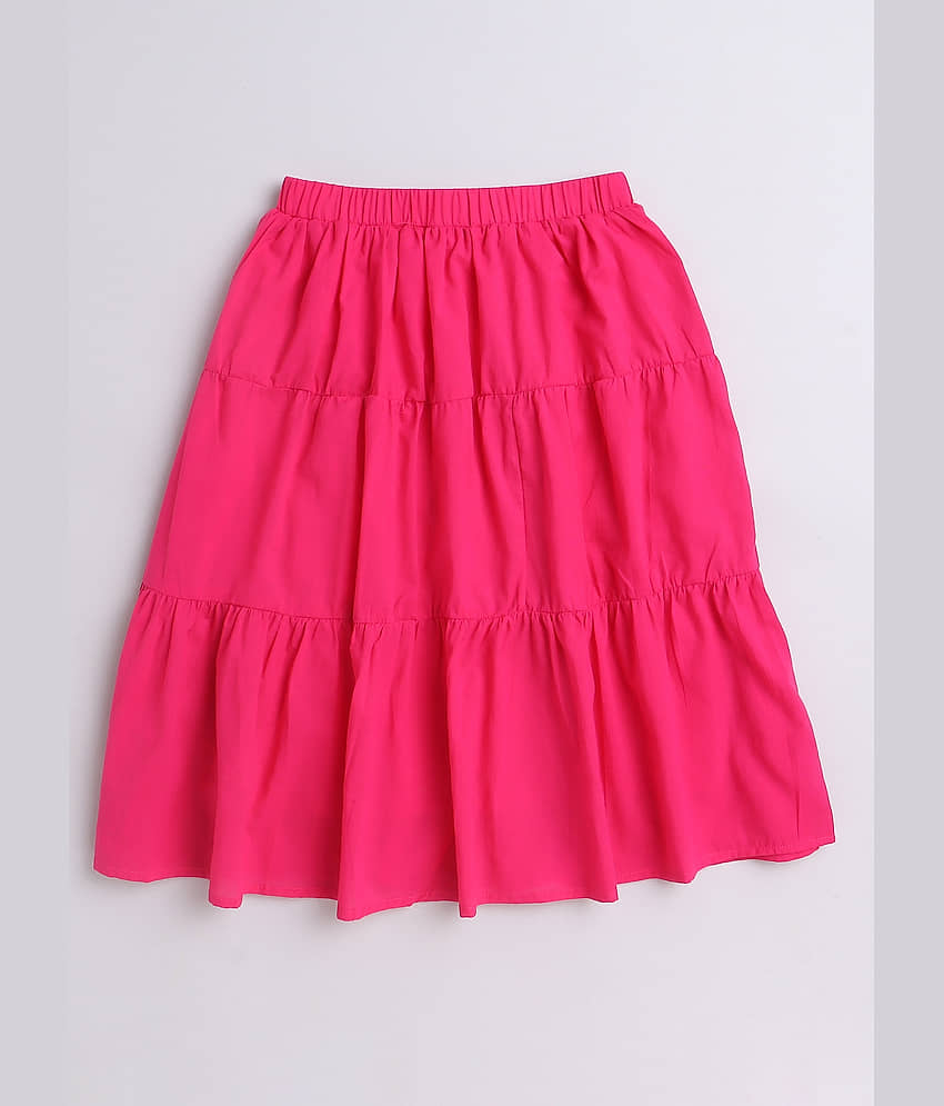 Aww Hunnie Pack of 1 Girls Cotton A-Line Skirt ( Pink ) - Shorts | Buy online on ZillyBuy