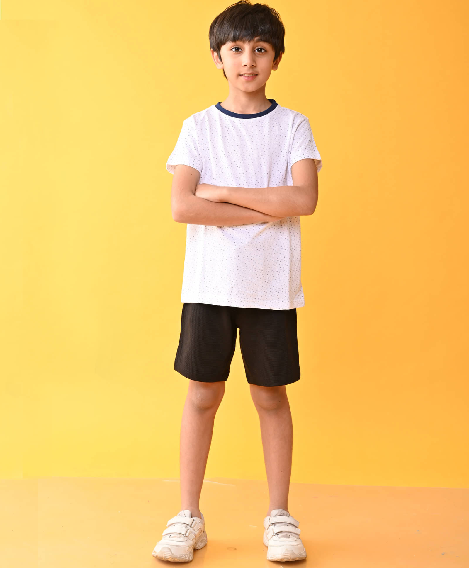     			ANTHRILO Pack of 1 Boys 100% Cotton Nightsuit Set ( Grey )