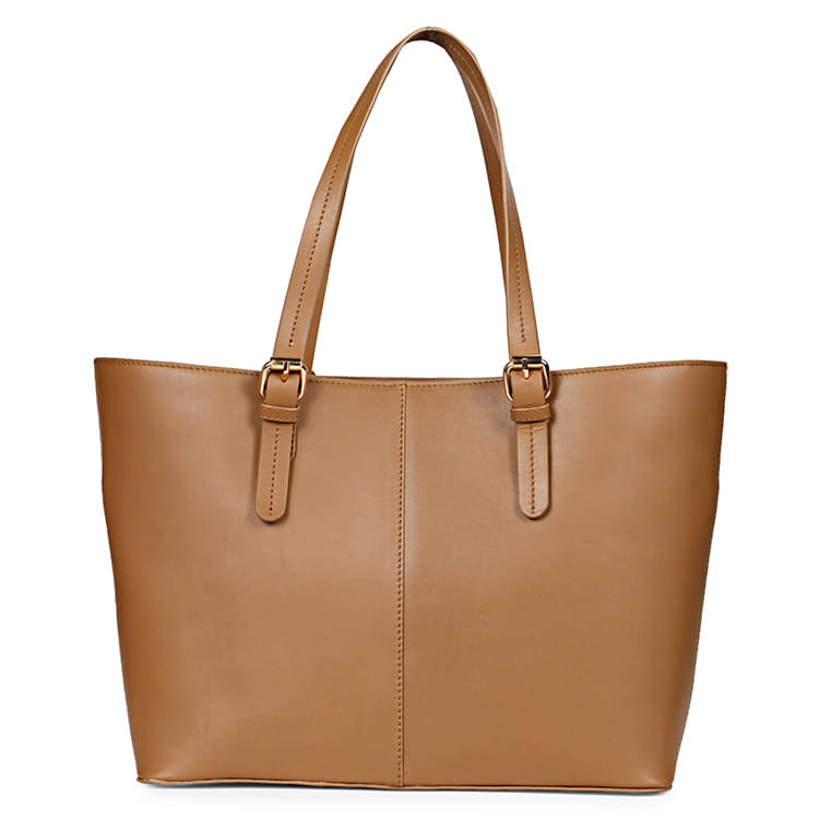     			FAVORE Tan Pure Leather Shoulder Bag