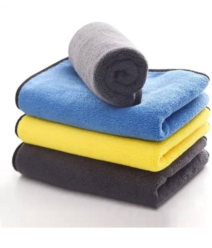 mahek accessories Multicolor 800 GSM Microfiber Cloth For Automobile ( Pack of 4 ) mahek accessories Multicolor 800 GSM Microfiber Cloth For Automobile ( Pack of 4 )