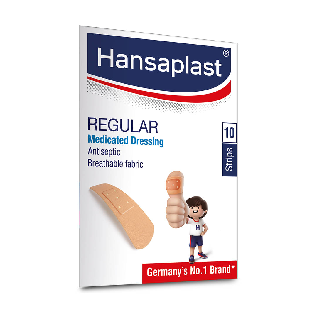     			Hansaplast Regular Bandage, for cuts & wounds | Protects Against Dirt & Bacteria - Pack of 10