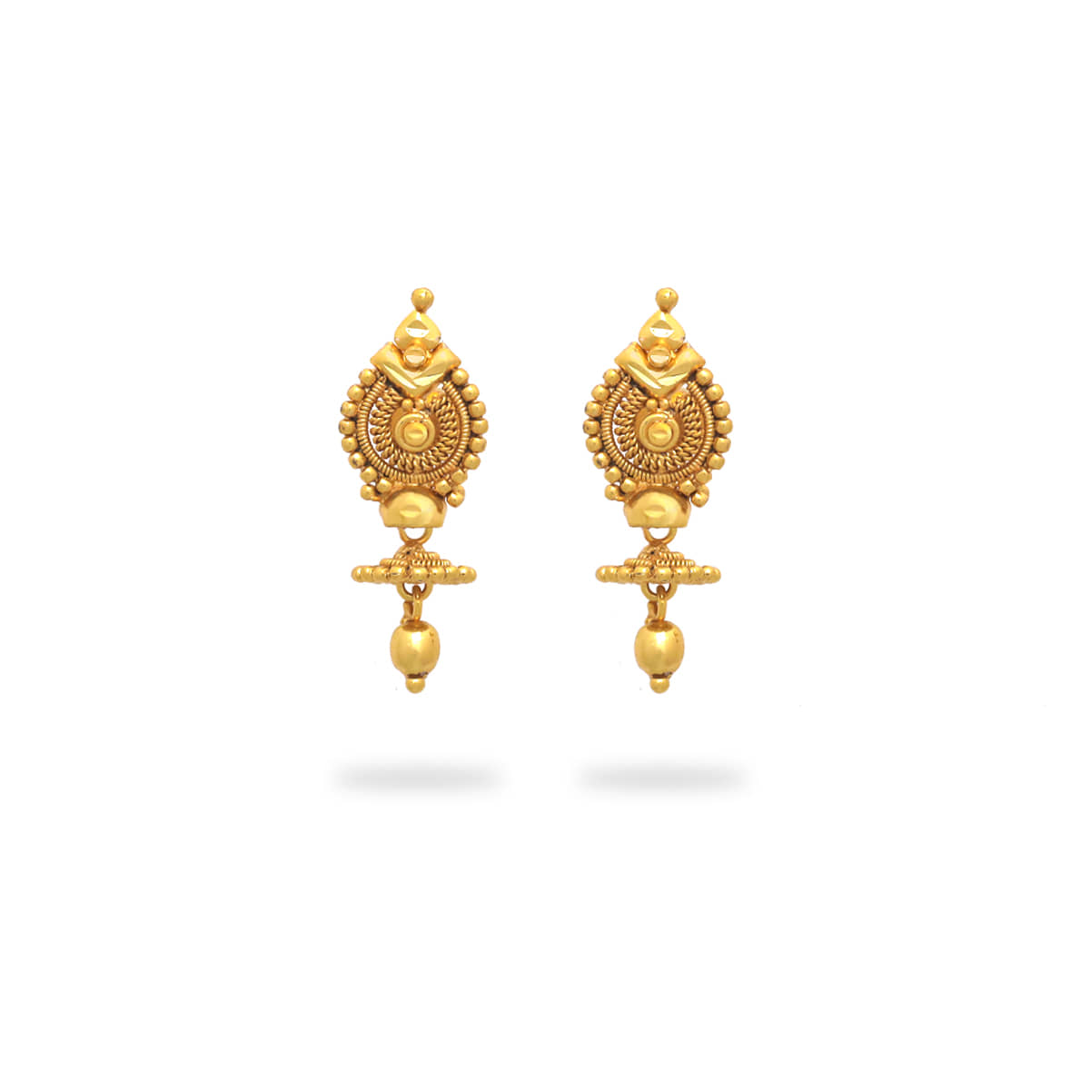 LUV FASHION Golden Drop Earrings ( Pack of 1 ) - Earrings | Buy online on ZillyBuy