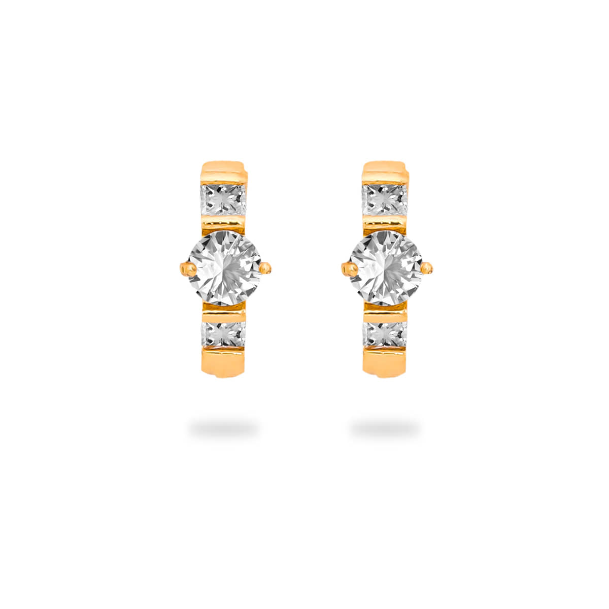 LUV FASHION Golden Huggies Earrings ( Pack of 1 ) - Earrings | Buy online on ZillyBuy