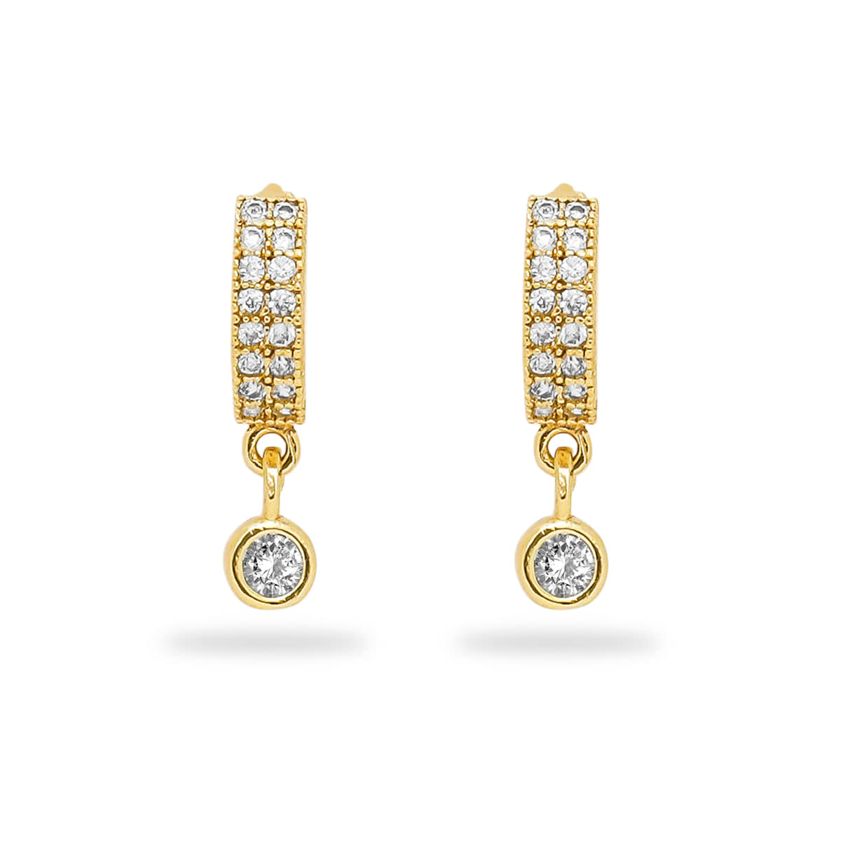 LUV FASHION Golden Huggies Earrings ( Pack of 1 ) - Earrings | Buy online on ZillyBuy