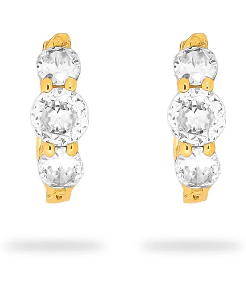LUV FASHION Golden Huggies Earrings ( Pack of 1 ) - Earrings | Buy online on ZillyBuy