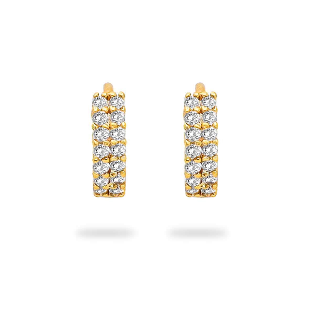 LUV FASHION Golden Huggies Earrings ( Pack of 1 ) - Earrings | Buy online on ZillyBuy