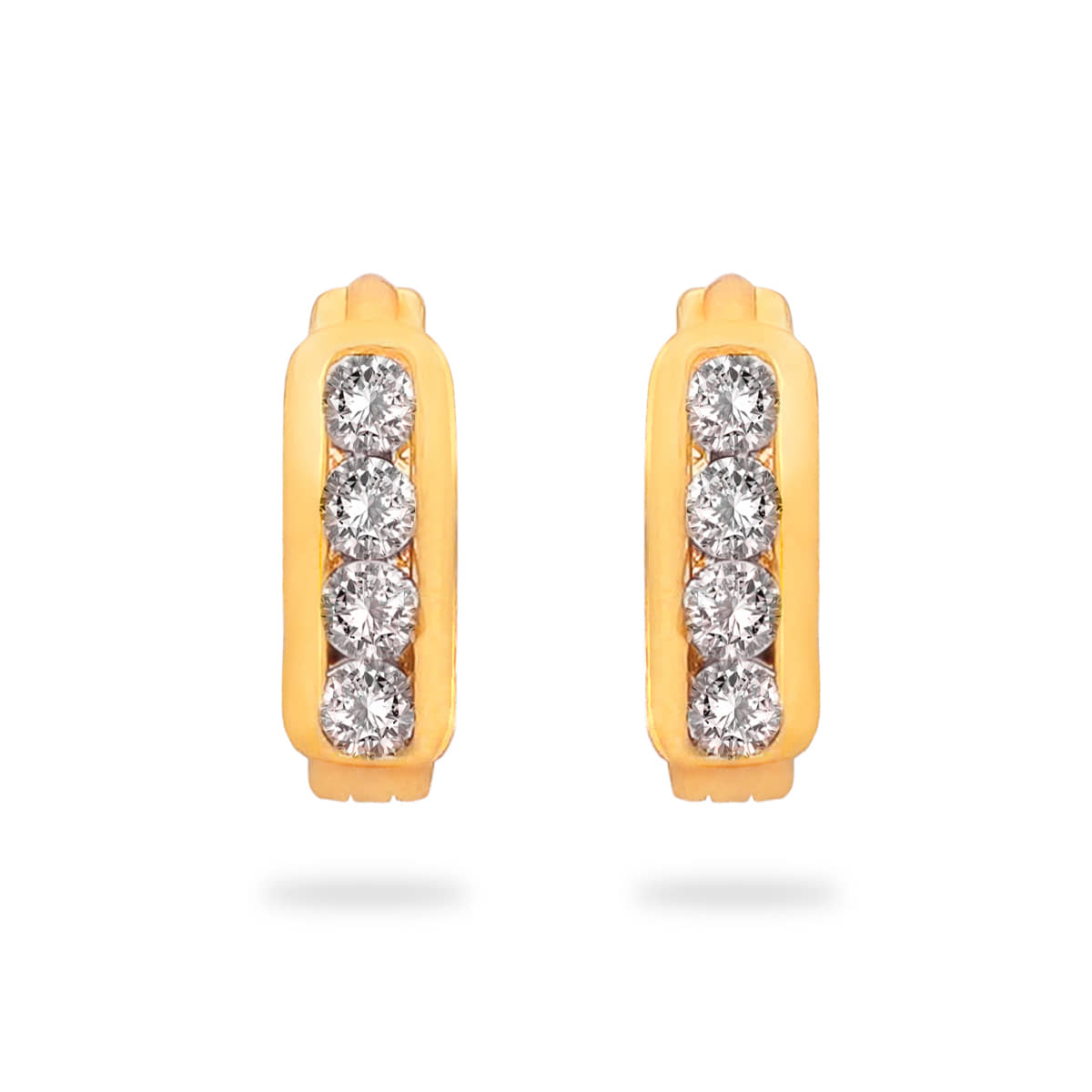 LUV FASHION Golden Huggies Earrings ( Pack of 1 ) - Earrings | Buy online on ZillyBuy