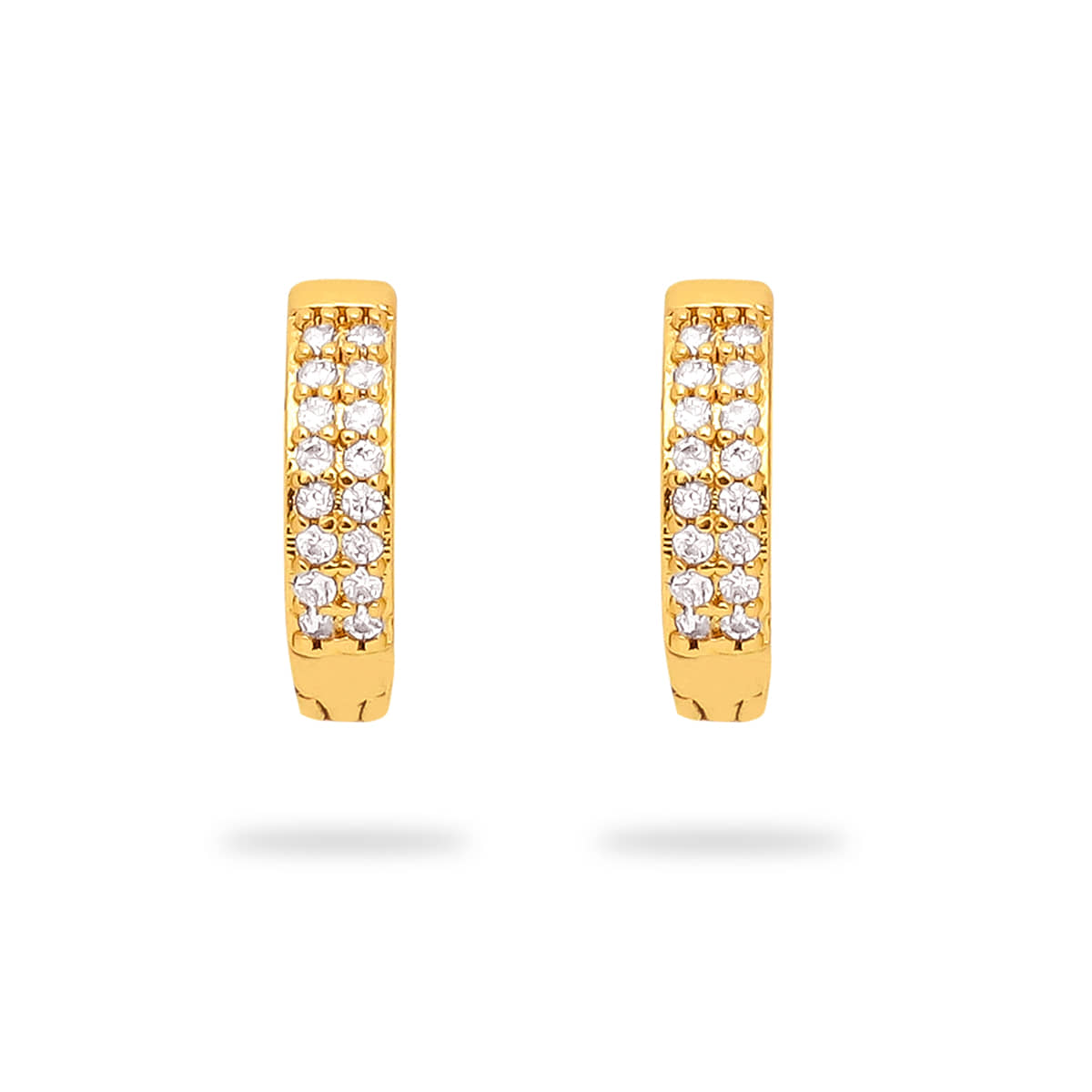 LUV FASHION Golden Huggies Earrings ( Pack of 1 ) - Earrings | Buy online on ZillyBuy