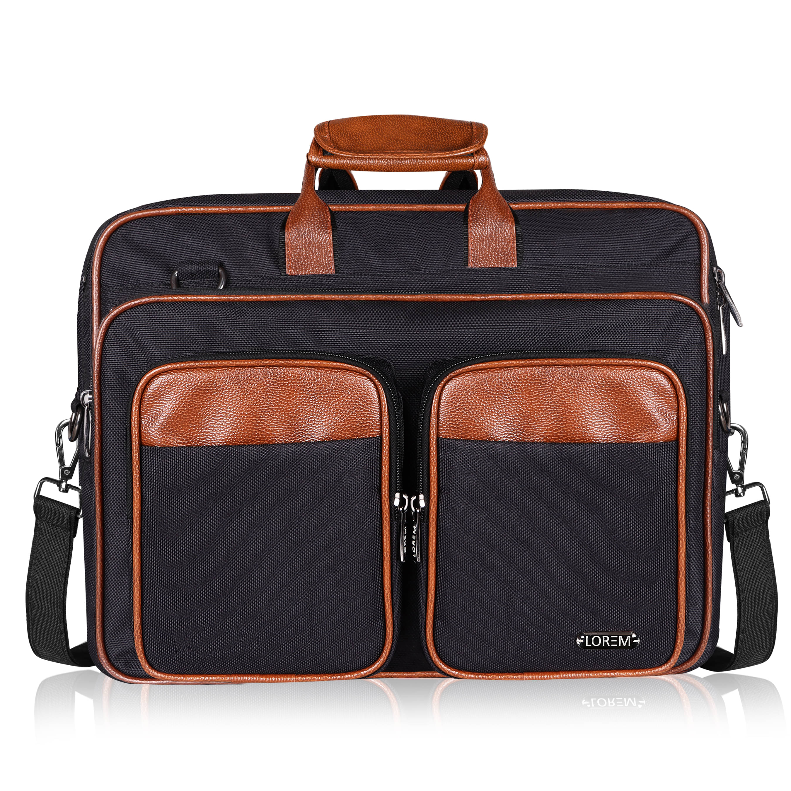     			Lorem Black Colorblocked Messenger Bag