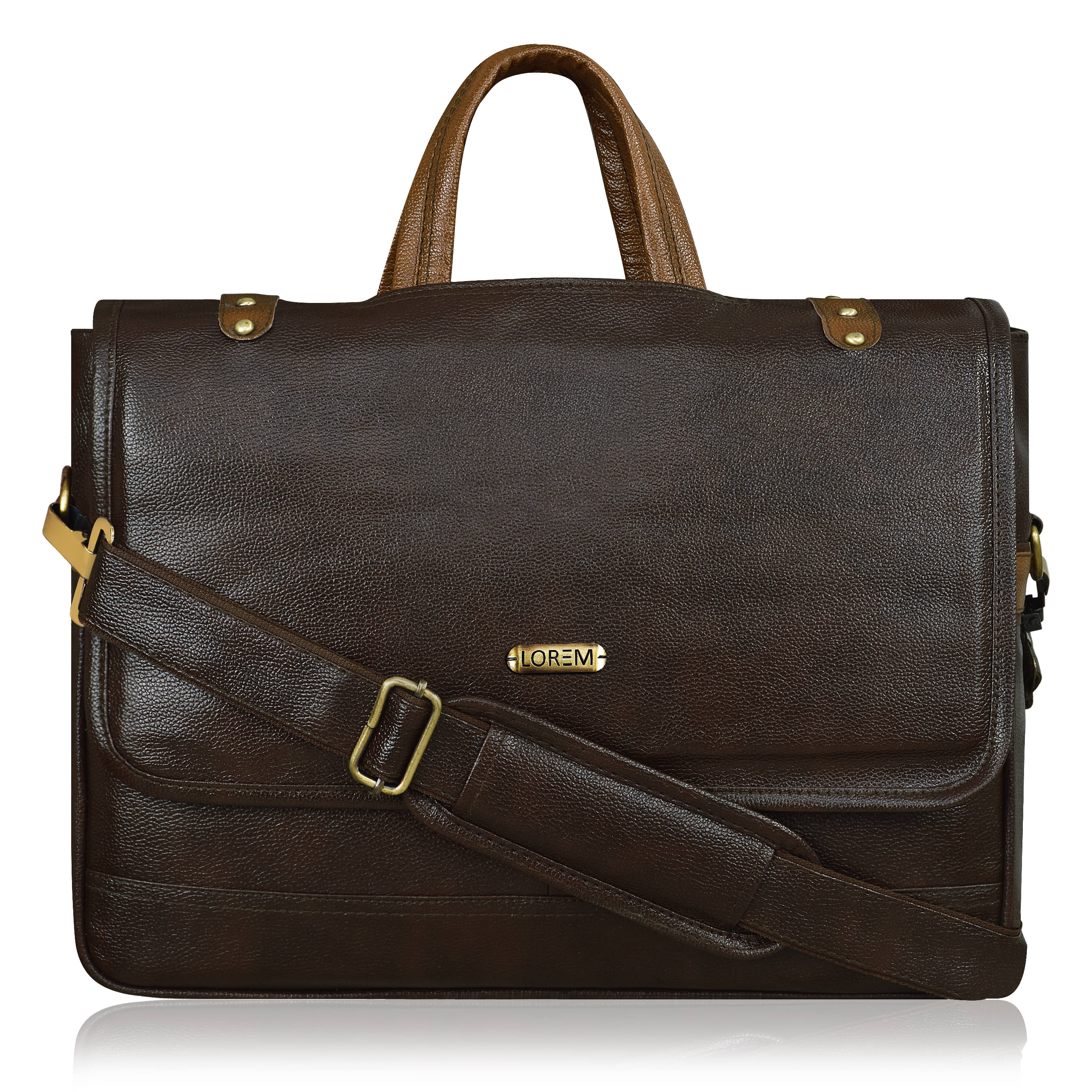     			Lorem Brown Solid Messenger Bag