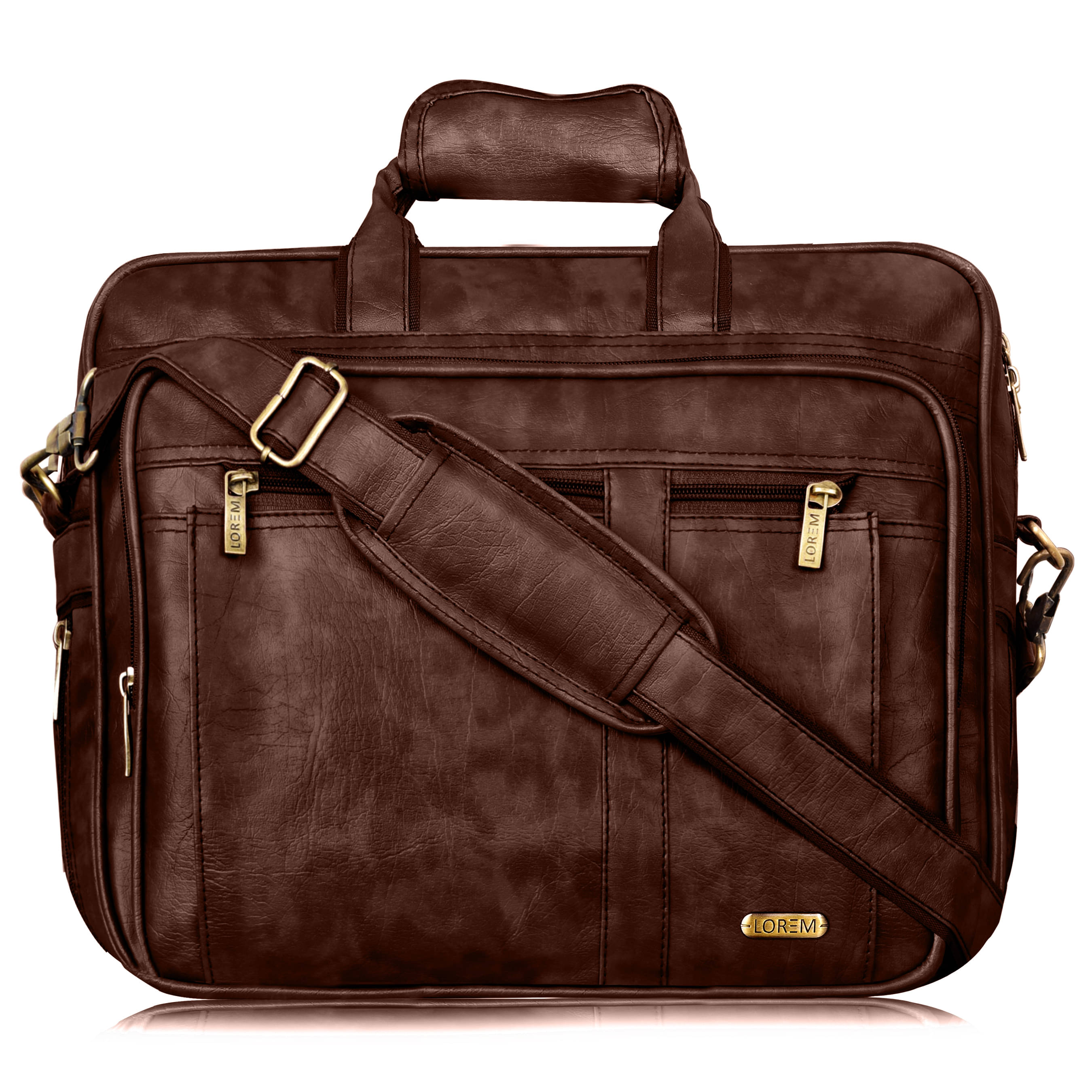     			Lorem Brown Solid Messenger Bag
