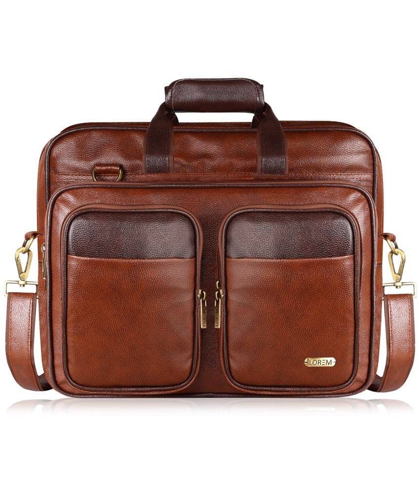    			Lorem Orange Colorblocked Messenger Bag