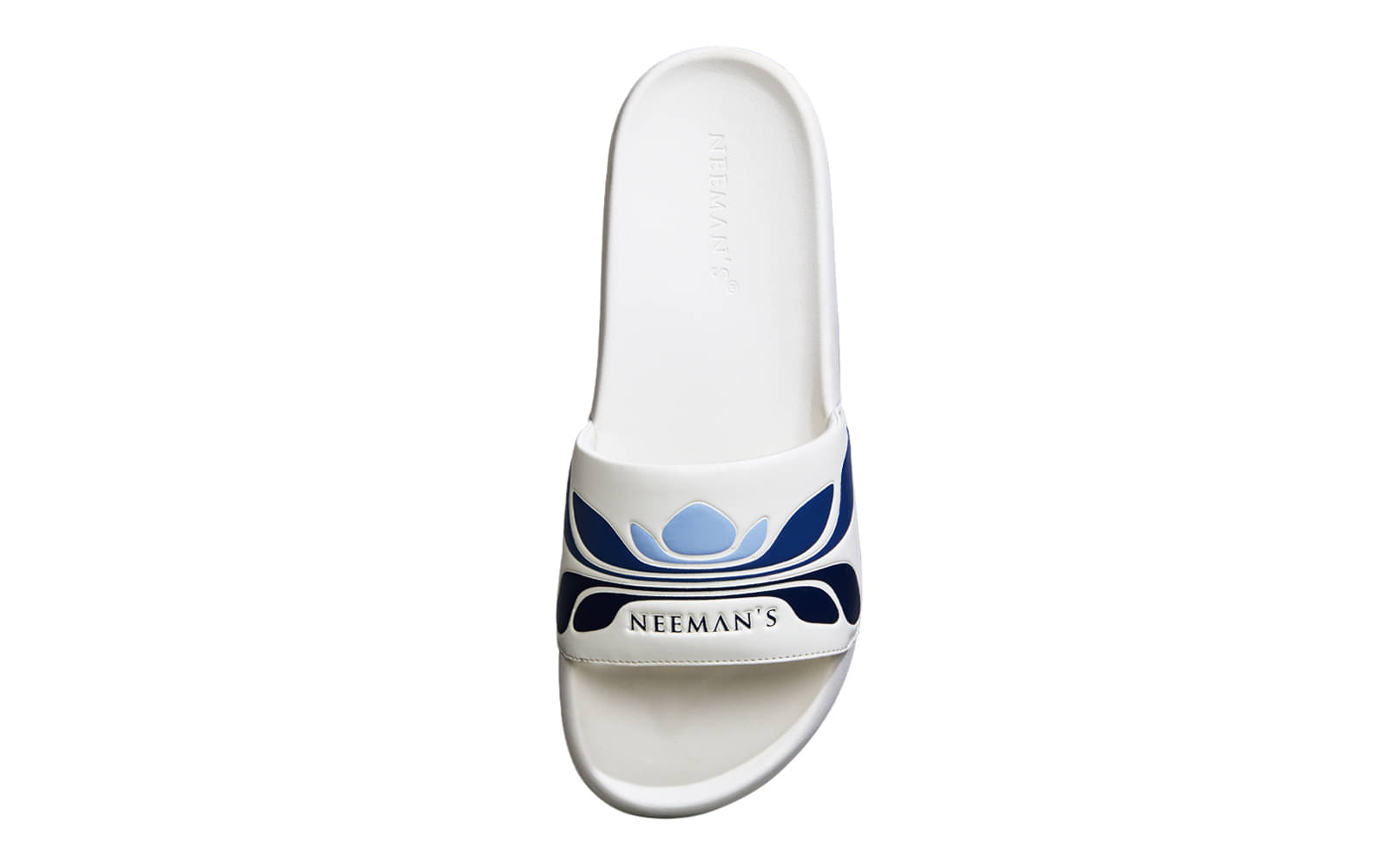     			Neemans White Men's Slide Flip Flop