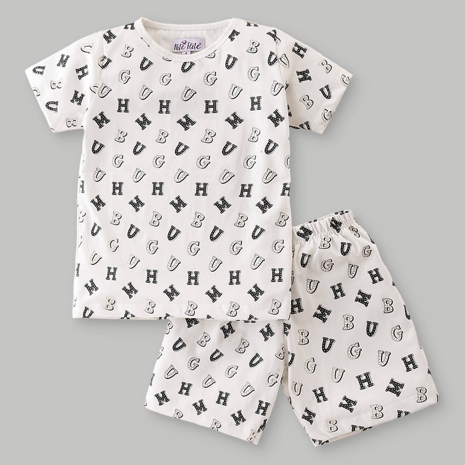     			Nite Flite Pack of 1 Boys 100% Cotton Nightsuit Set ( Blue )
