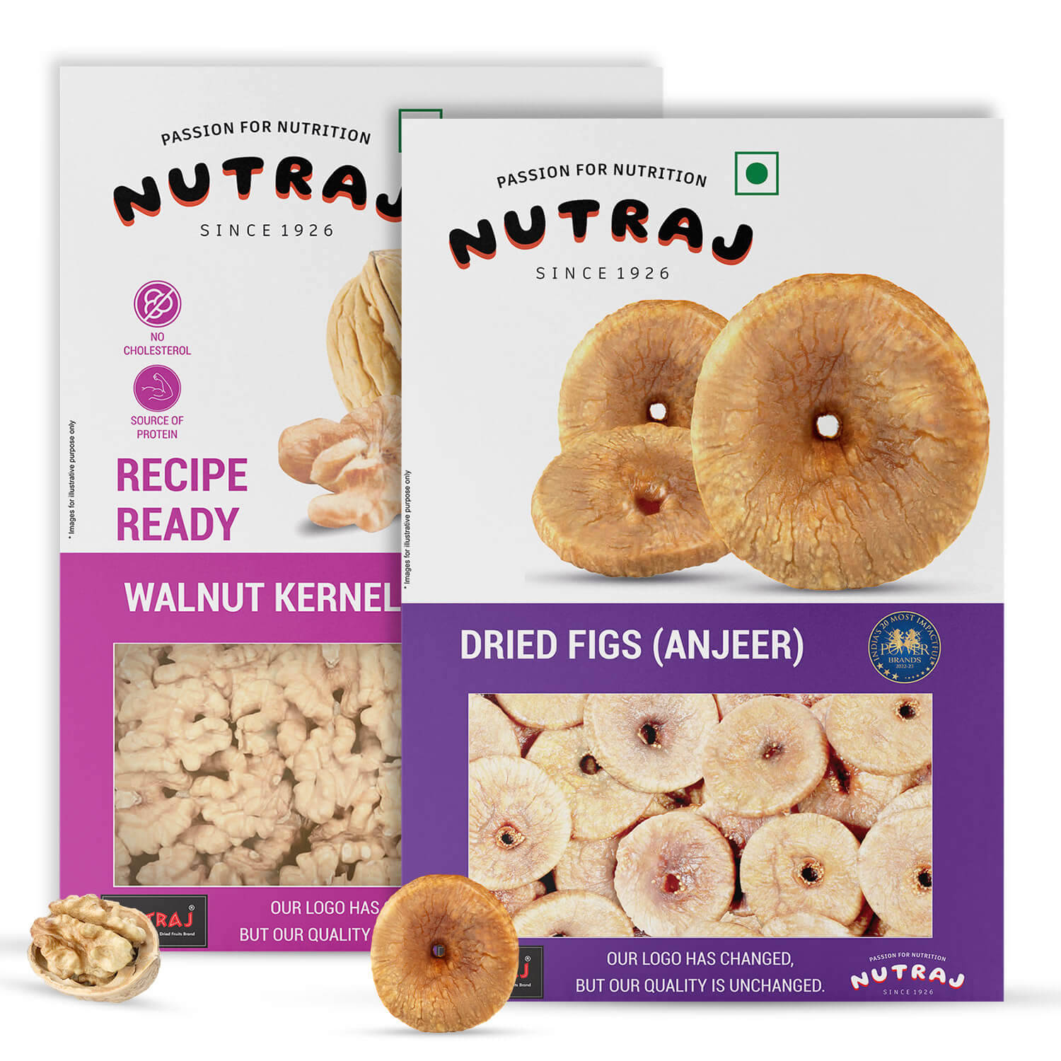 Nutraj Dry Fruits 500G Combo Pack - Walnut Kernels 250G & Dried Figs 250G Nutraj Dry Fruits 500G Combo Pack - Walnut Kernels 250G & Dried Figs 250G