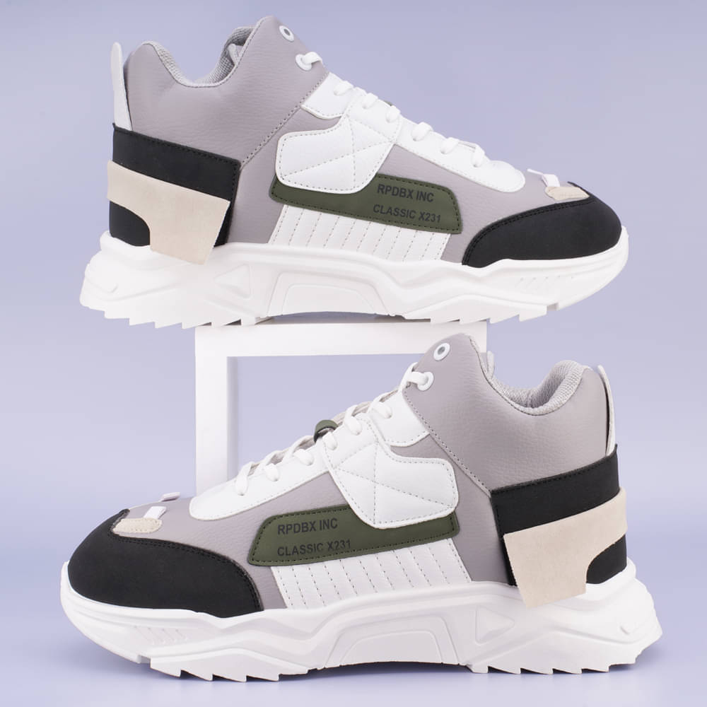 RapidBox Grey Men's Lifestyle Shoes     			RapidBox Grey Men's Lifestyle Shoes