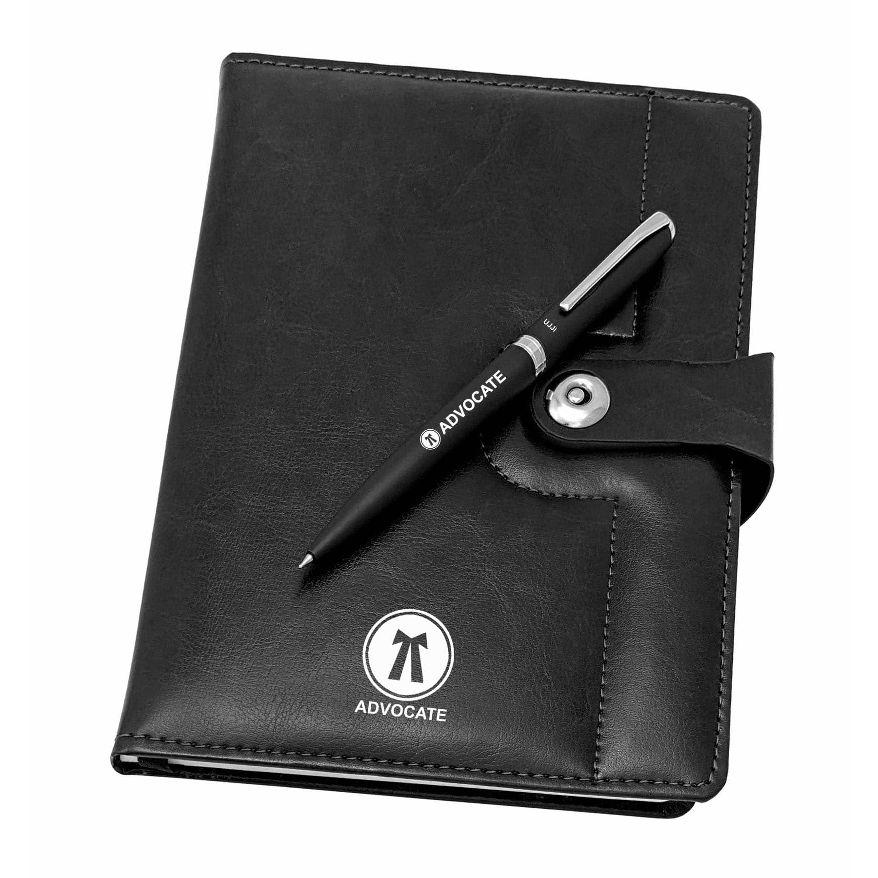 UJJi Advocate Logo Notebook and Pen Set