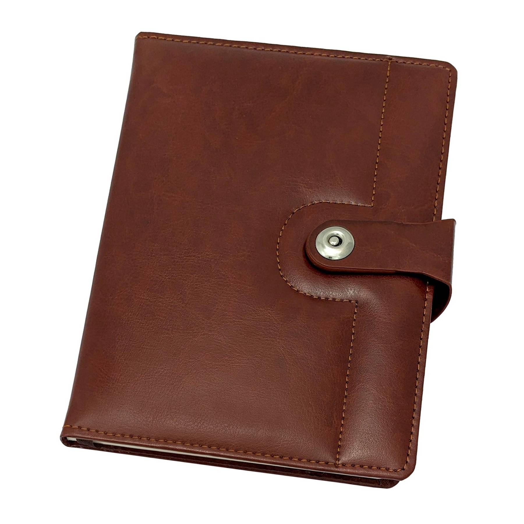 UJJi Brown Colour Notebook in PU Leather with Magnetic Lock UJJi Brown Colour Notebook in PU Leather with Magnetic Lock