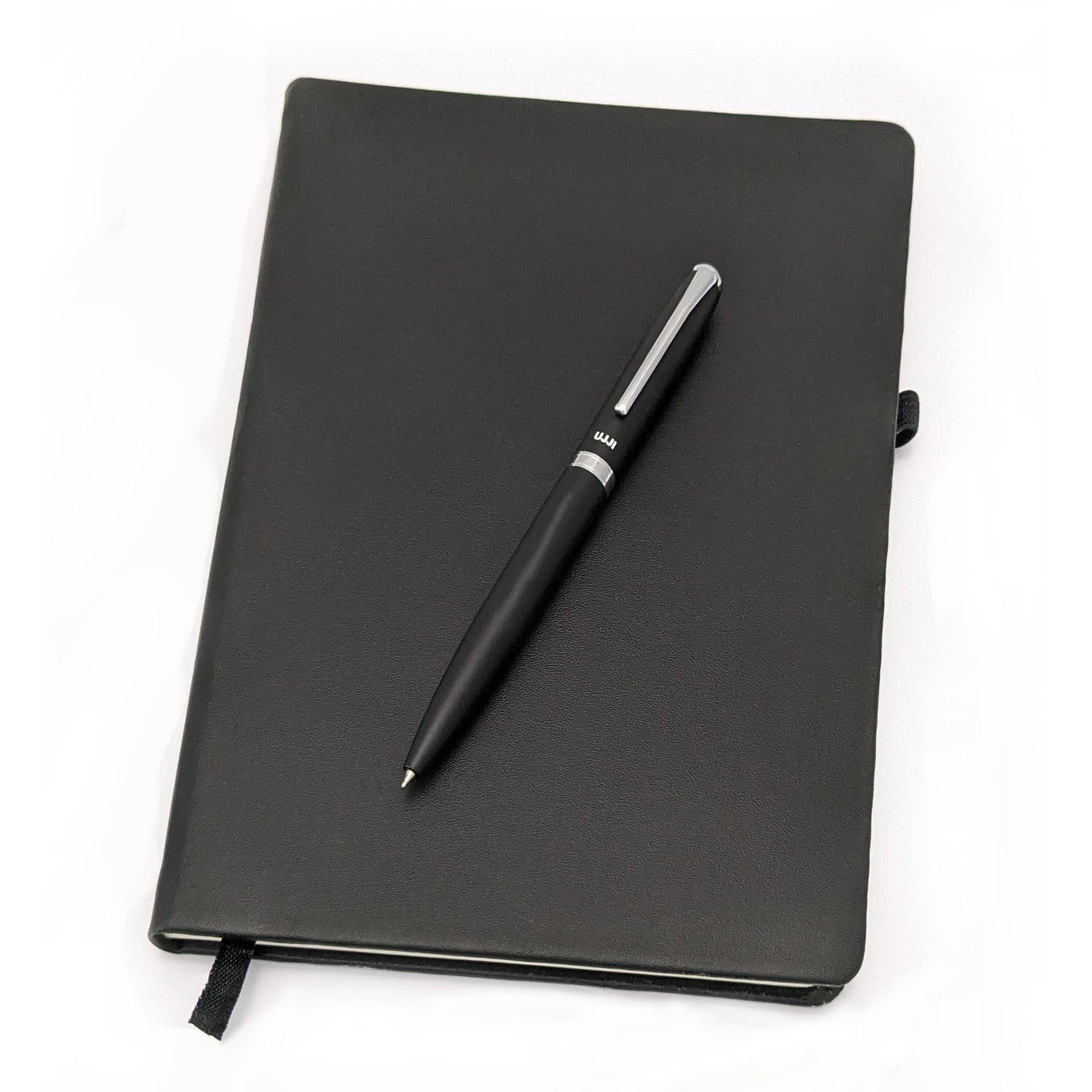 UJJi Twist Metal Pen & Notebook Set in PU Leather Cover