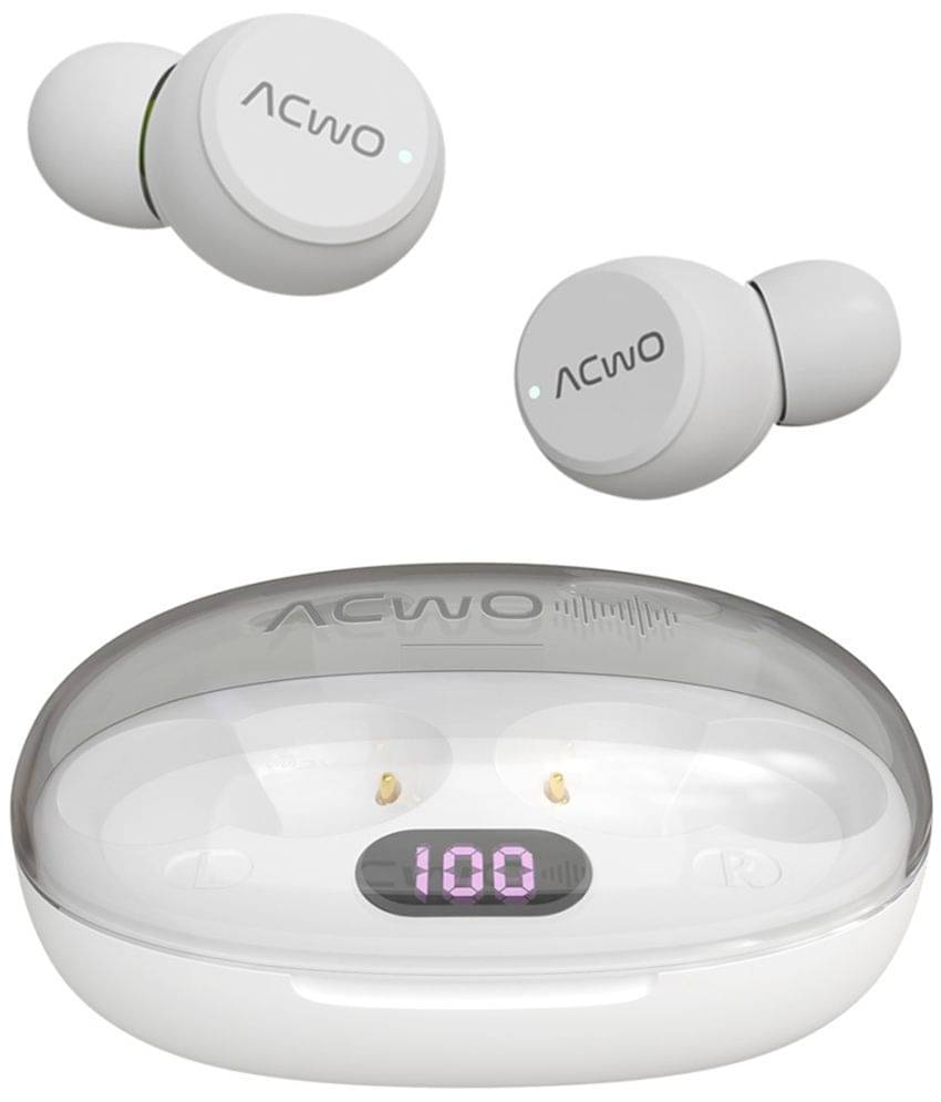     			ACwO DwOTS Trans, 24Hrs Playtime, Powerful Audio Output, LED Display, Type-C Charging, Instant Connectivity, Voice Assistant (Ivory White)