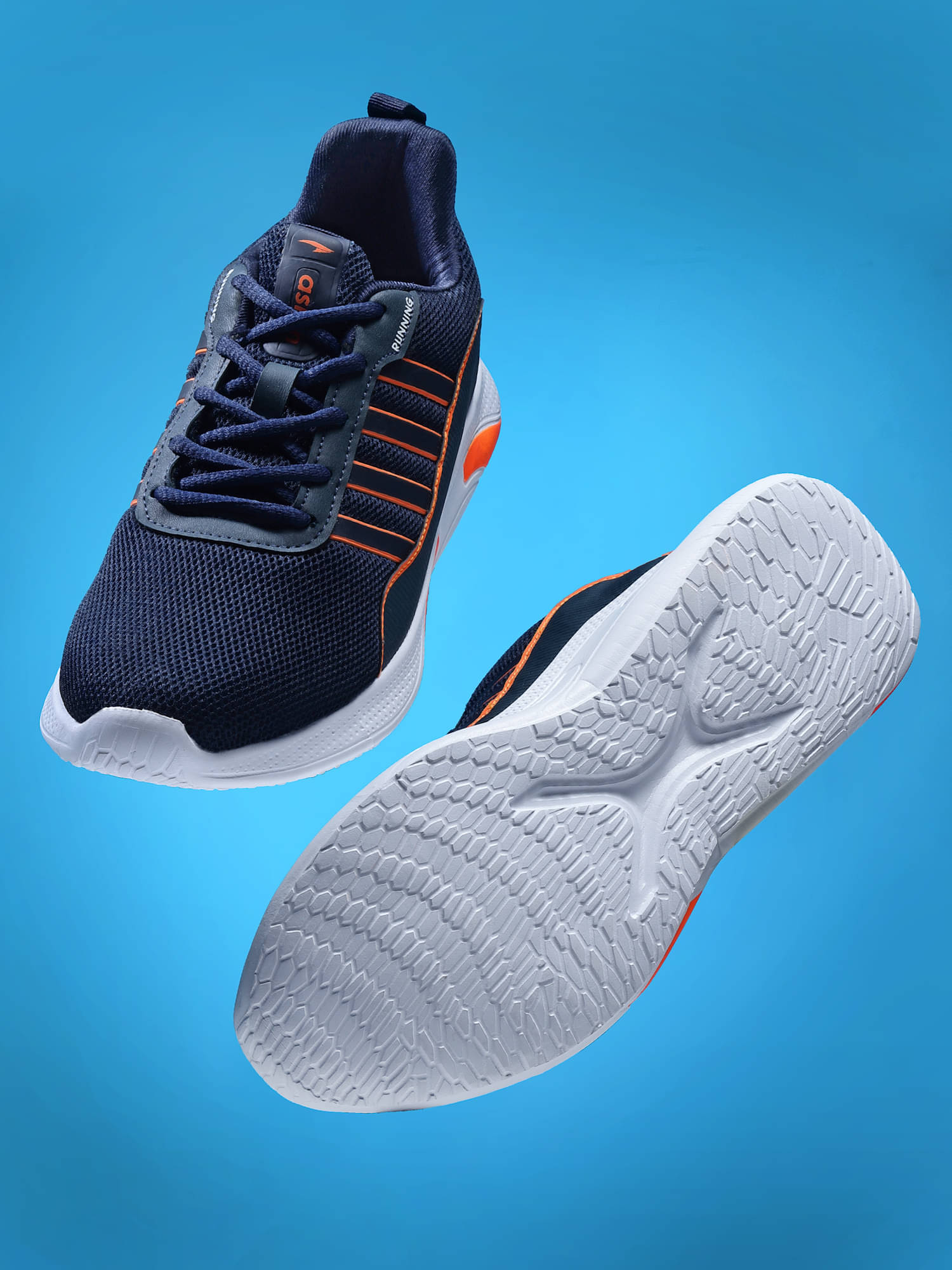 ASIAN BATTLE-08 Navy Men's Sports Running Shoes ASIAN BATTLE-08 Navy Men's Sports Running Shoes