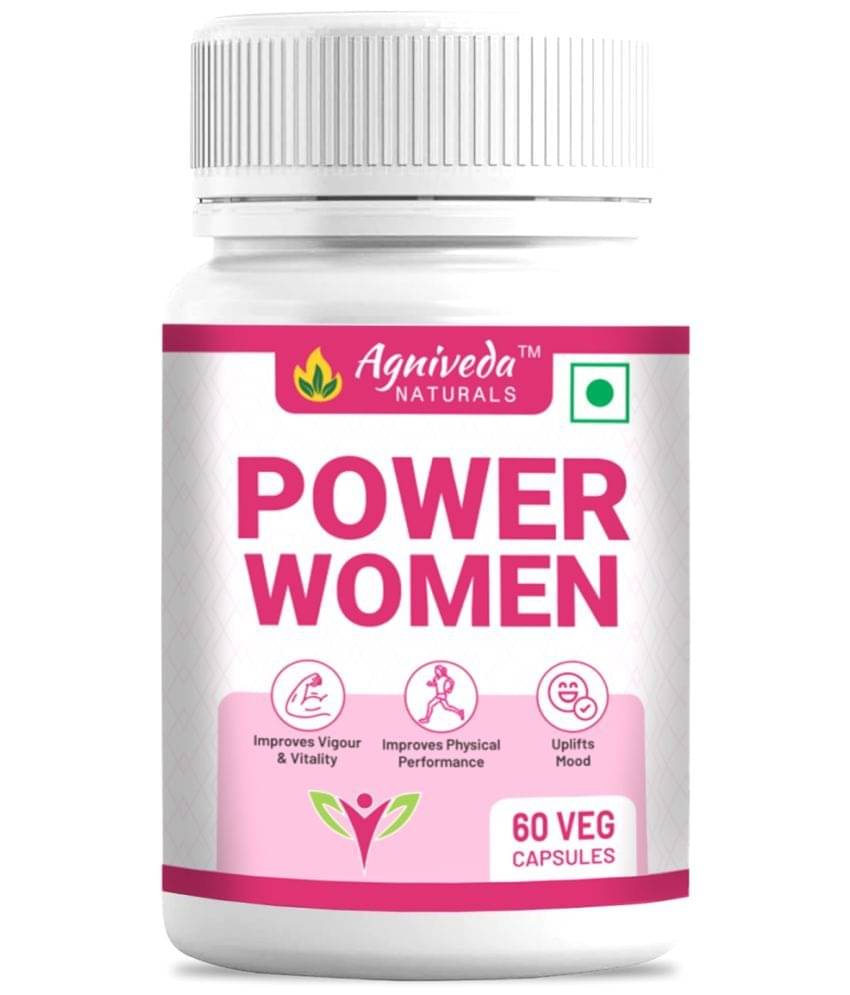     			Agniveda Naturals Power Woman | All-Natural Stamina Booster For Women | Ashoka, Lodhra - 60 Caps
