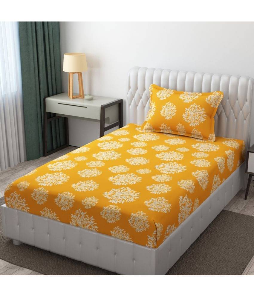 Apala Microfiber 1 Single Bedsheet with 1 Pillow Cover ( Yellow ) Apala Microfiber 1 Single Bedsheet with 1 Pillow Cover ( Yellow )