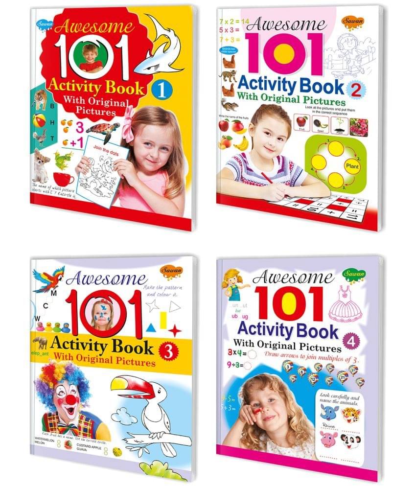 Awesome 101 Activity Book Complete Combo | Pack of 4 Activity Books Awesome 101 Activity Book Complete Combo | Pack of 4 Activity Books