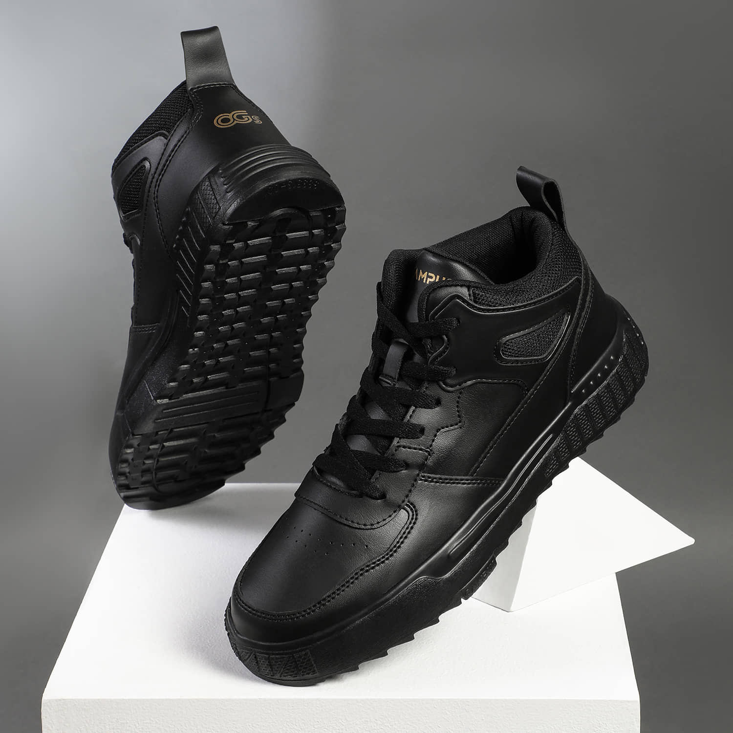 Campus OG-18 Black Men's Sneakers - Casual Shoes | Buy online on ZillyBuy